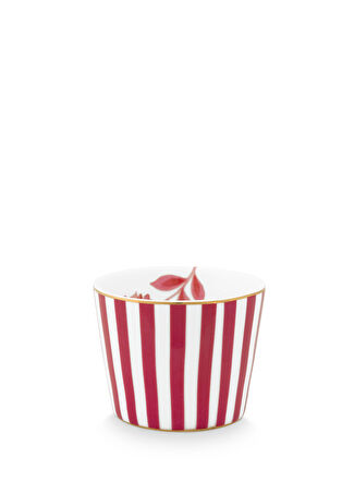 Pip Studio Royal Pembe Çizgili Porselen Yumurtalık - 1
