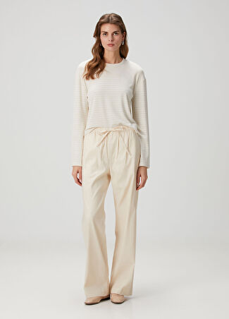 Rag&bone Kadın Logan Krem Keten Pantolon Bej Xs