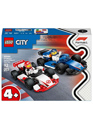 Lego Erkek Çocuk City F1 Williams Racing Ve Haas Yarış Arabaları Yapı Oyuncağı 60464 -1