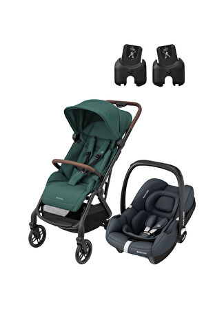 Maxi-cosi Bebek Soho-cabriofix İ-size Modüler Ultra Kompakt Green-graphite Seyahat Sistem Arabası Yeşil -1