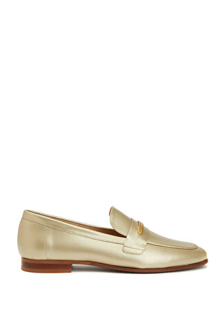 George Hogg Kadın Gold Altın Rengi Deri Loafer 36