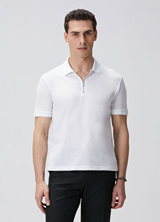 Network Erkek Kırık Beyaz Polo T-Shirt Bej S