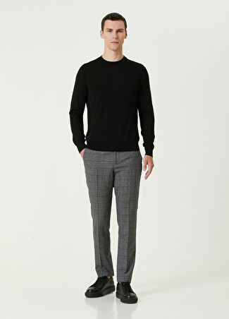 Ps By Paul Smith Erkek Gri Ekose Desenli Yün Pantolon 30 Us