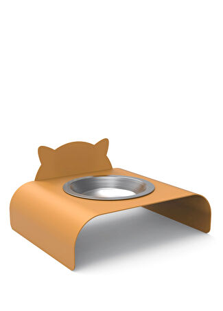 Oobje Purr Hardal Metal Kedi Mama Kabı -1