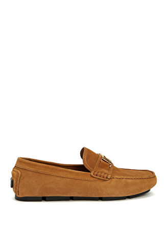 Versace Erkek Taba Deri Loafer Turuncu 42.5 -1