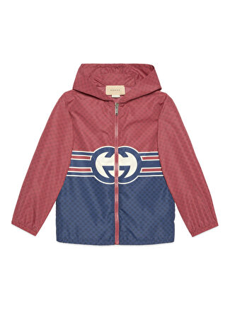 Gucci Erkek Çocuk Mavi Kırmızı Kapüşonlu Sweatshirt 6 Yaş
