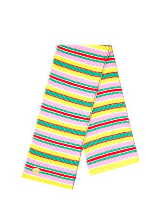 Versace Çocuk Colorblocked Çizgili Yün Atkı S