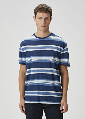 Polo Ralph Lauren Erkek Indigo Çizgi Desenli T-Shirt Mavi S