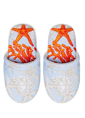 Versace Mavi Havlu Terlik -1