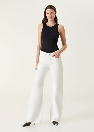 Armarium Kadın Beyaz Wide Leg Jean Pantolon 42 It