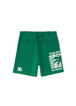 Dolce&gabbana Erkek Bebek Yeşil Logo Detaylı Bermuda 24-30 Ay