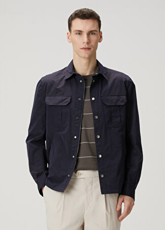 Brunello Cucinelli Erkek Lacivert Mont 54 It -1