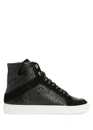 Zadig&voltaire Kadın Siyah Dokulu Deri Sneaker 39