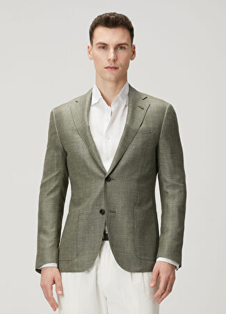 Corneliani Erkek Yeşil Yün Ceket 48 It