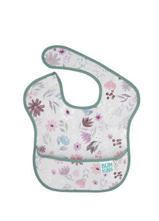 Bumkins Kız Bebek Floral Kolsuz Superbib Önlük Mor -1