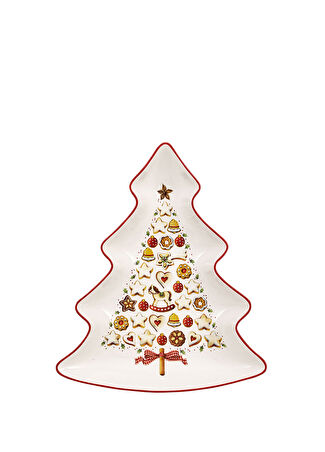 Villeroy & Boch Winter Bakery Ağaç Porselen Servis Kasesi Çok Renkli -1