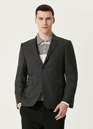 Thom Browne Erkek Yün Ceket Gri 1 Us