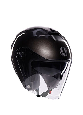 Agv İrides Mono Asfalto Grey Açık Motosiklet Kaskı Xs -1