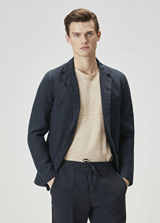 120% Lino Erkek Lacivert Ceket M