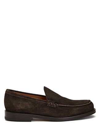 Mille885 Erkek Como Kahverengi Süet Loafer 7 Uk