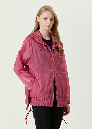 Moncler Kadın Pointu Pembe Kapüşonlu Ceket 0 Us