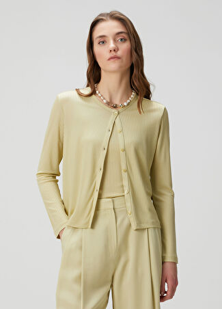 Beymen Collection Collection Kadın Çağla Ribli Hırka Yeşil Xs