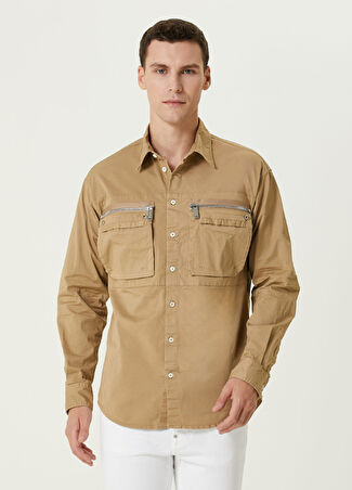 Dsquared2 Erkek Rugged Bej Gömlek 50 It