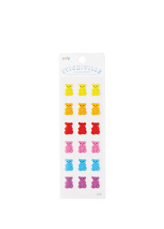 Ooly Stickiville Gummy Bears Etiket Çok Renkli -1