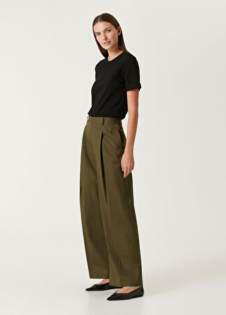 Frame Denim Kadın Haki Wide Leg Pantolon 4 Us