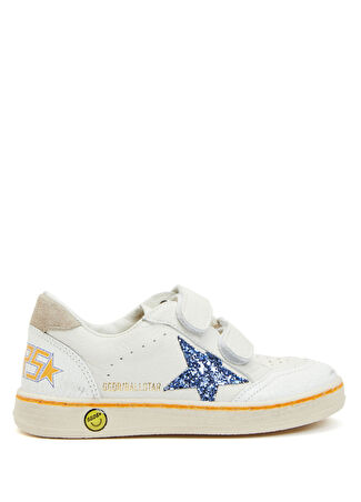 Golden Goose Erkek Çocuk Ballstar Mavi Beyaz Deri Sneaker 29