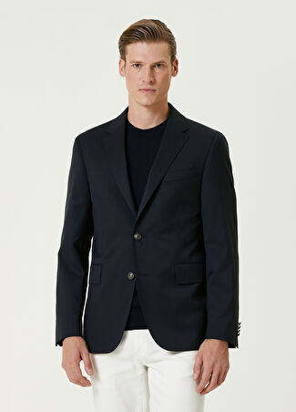 Collection Erkek Drop 7 Lacivert Yün Blazer 58 -1