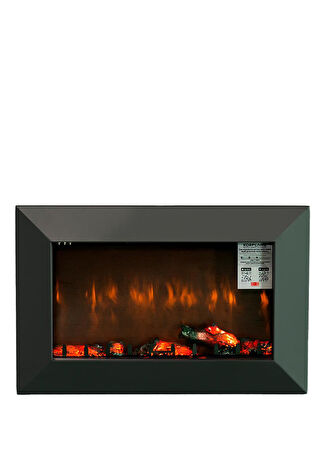 Korflame Kormet 80 Siyah Isıtmasız Elektrikli Şömine -1