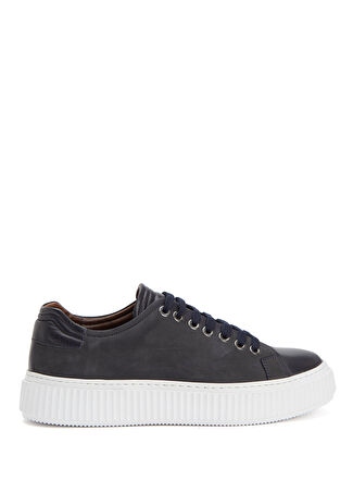 Pal Zileri Erkek Koyu Kahverengi Deri Sneaker 41.5