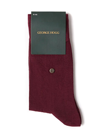 George Hogg Erkek Bordo Bambu Çorap