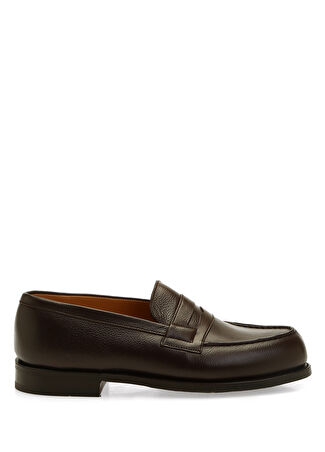 J.m. Weston Erkek Kahverengi Deri Loafer 7 Us -1