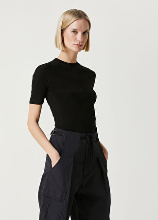 Y-3 Kadın Fitted Siyah T-Shirt Xs