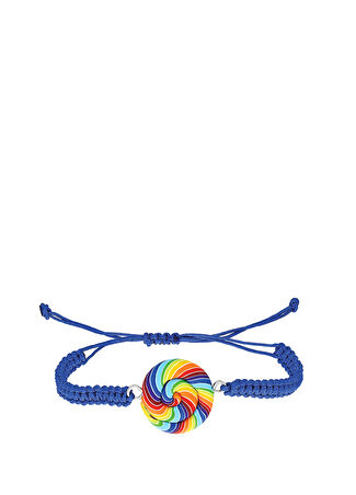 Tres Jolie Lollie Kız Çocuk Rainbow Lolipop Lacivert Bileklik -1