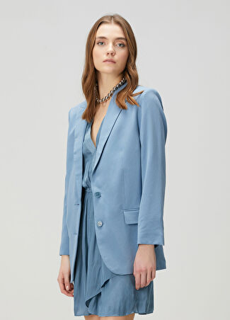 Zadig&voltaire Kadın Viva Mavi Krep Ceket Lacivert 34 It