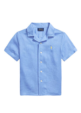 Polo Ralph Lauren Çocuk Mavi Keten Gömlek 4 Yaş -1