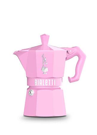 Bialetti Express Exclusive Pembe Metal 3 Cup Moka Pot -1