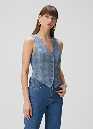 Etro Kadın Yelek Mavi 40 It -1