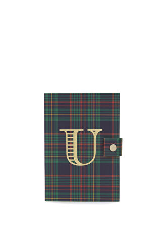 Aa Paper&co Aspen Ekose Desenli U Harf Detaylı Defter -1
