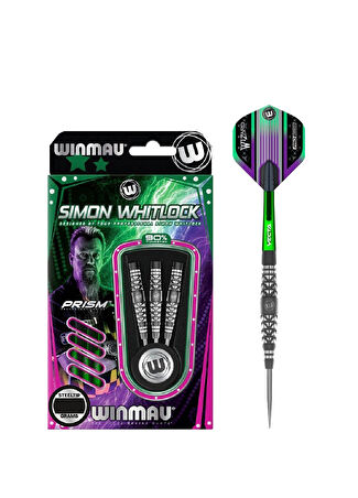 Winmau Simon Whitlock Atomised %90 Tungsten Çelik Uçlu Dart Oku Gri 24 -1