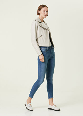 Frame Denim Kadın Le High Skinny Mavi Jean Pantolon 25 Us