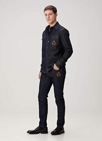Dolce&gabbana Erkek Lacivert Jean Pantolon 60 It -1