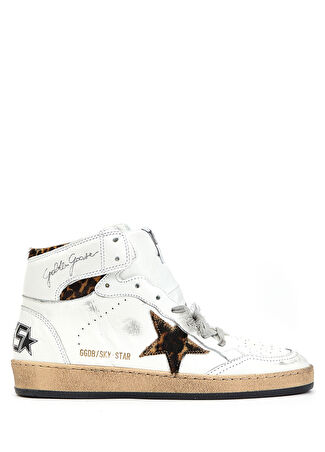 Golden Goose Kadın Sky Star Beyaz Deri Sneaker 36