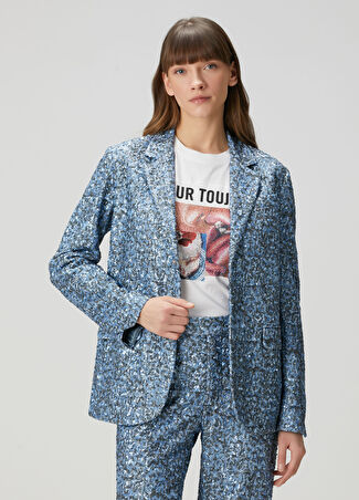 Zadig&voltaire Kadın Koyu Mavi Payetli Ceket Lacivert 34 It
