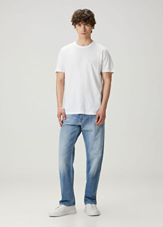7 For All Mankind Erkek Modern Straight Mavi Jean Pantolon 33 It