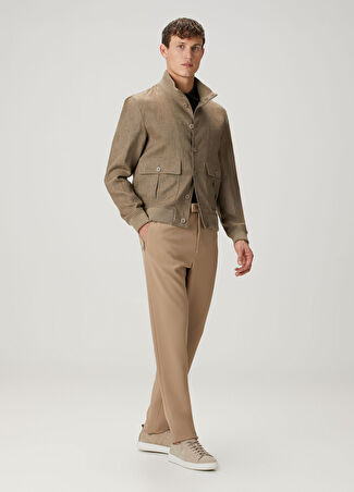 Emporio Armani Erkek Bej Gofreli Pantolon 50 It