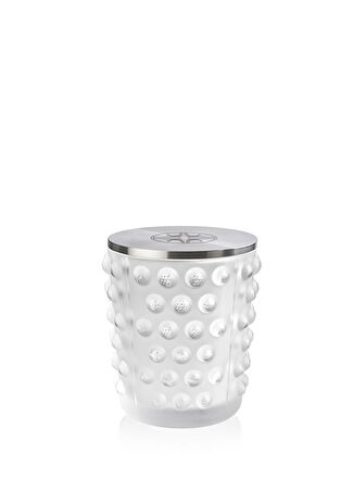 Lalique Mossi Kapaklı Kristal Mumluk Şeffaf -1
